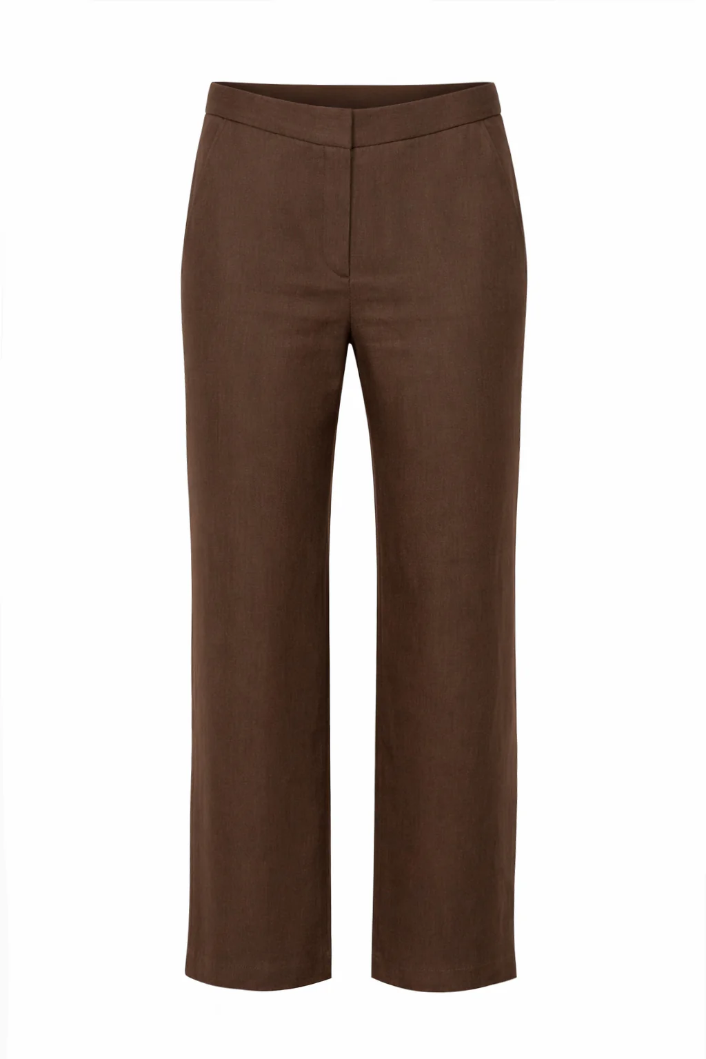 BROWN LINEN TROUSERS - Image 2