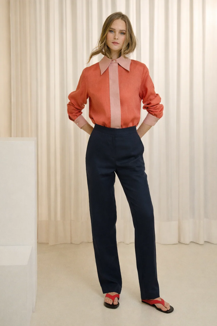 ORANGE FARIA BLOUSE - Image 4