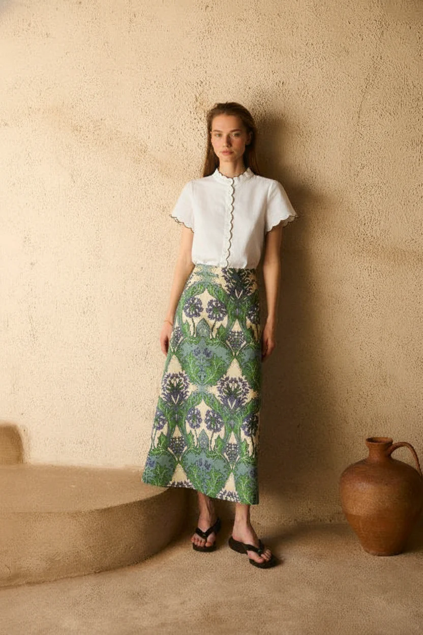 GREEN BRENNET BLOUSE - Image 4