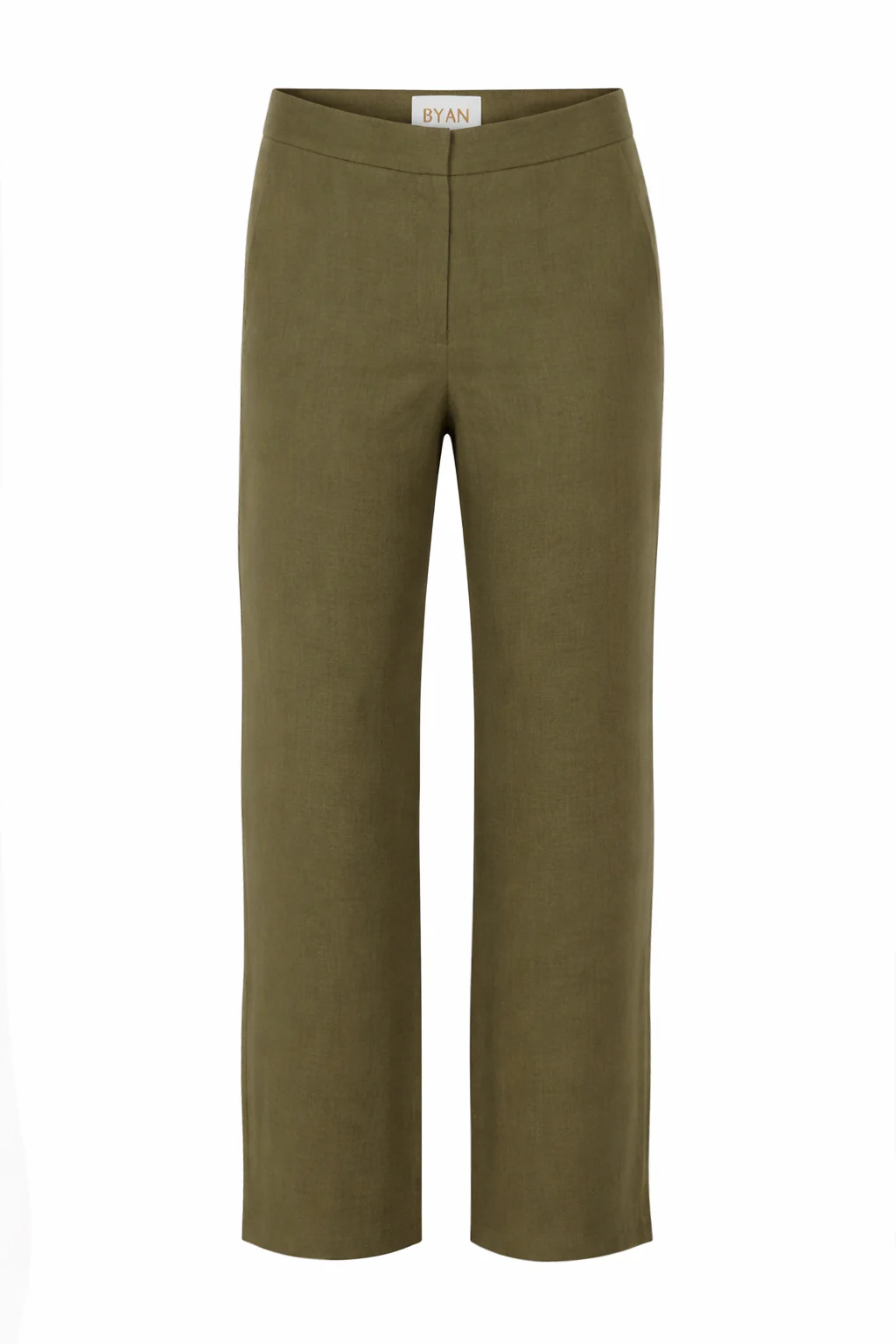 GREEN LINEN TROUSERS - Image 2