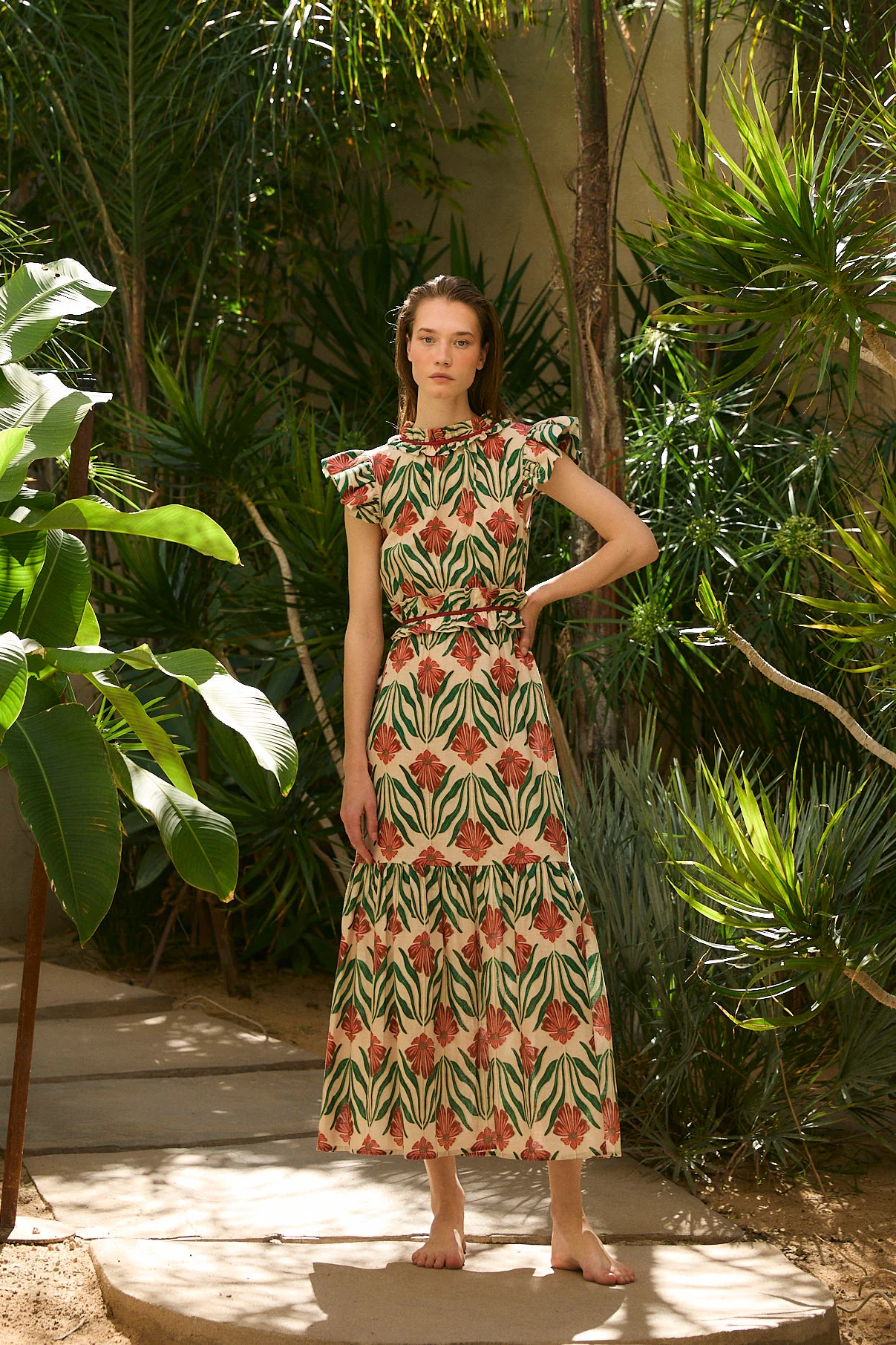 NILO RUFFLE DRESS - Image 4