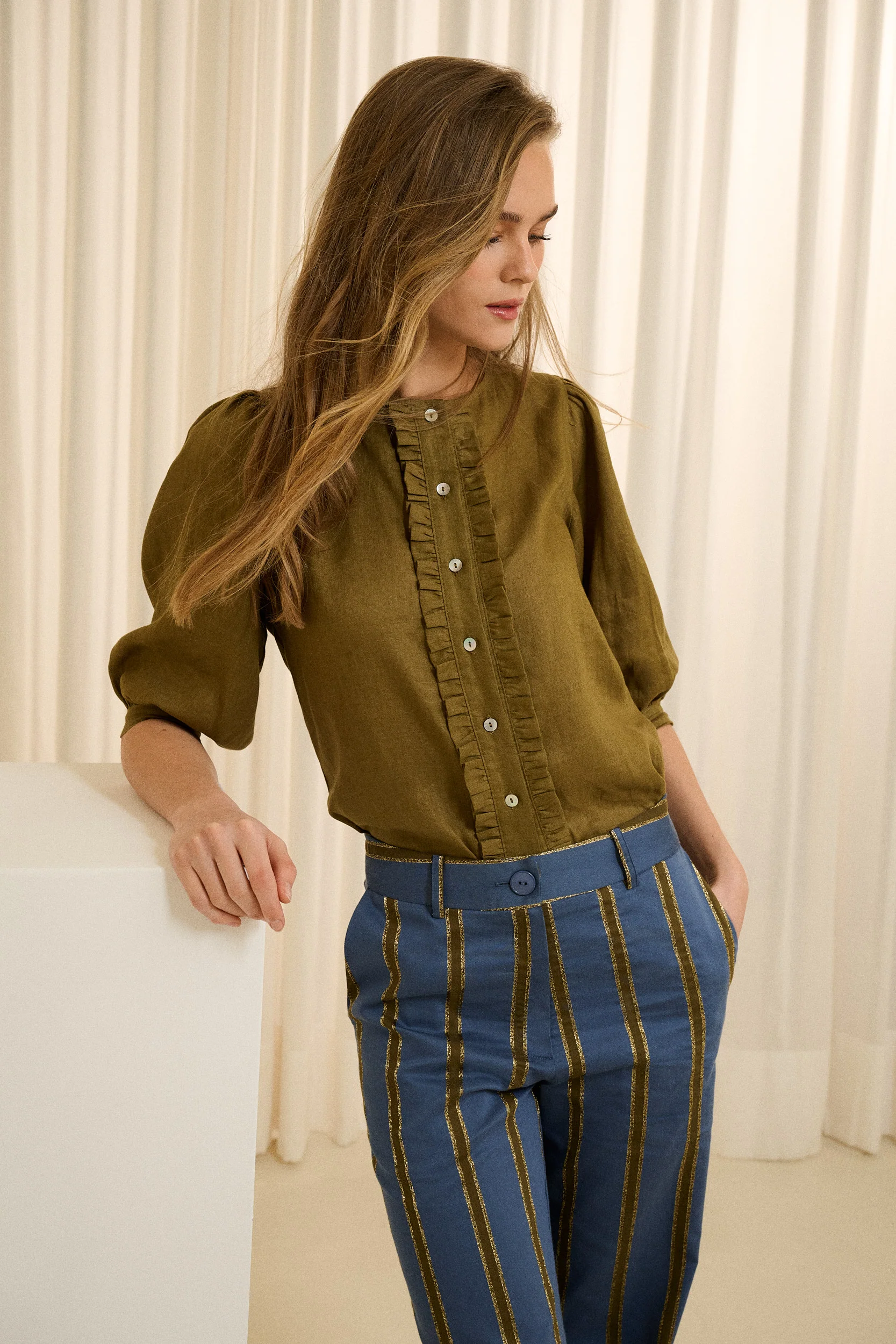 OLIVE BLOUSE - Image 5