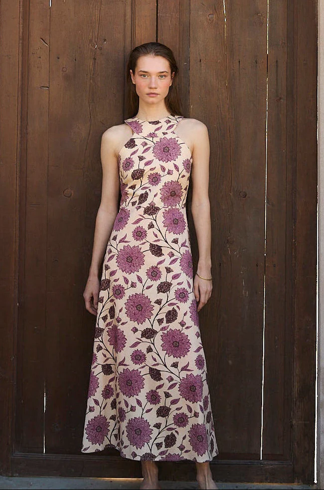 PEONY HALTER DRESS - Image 4