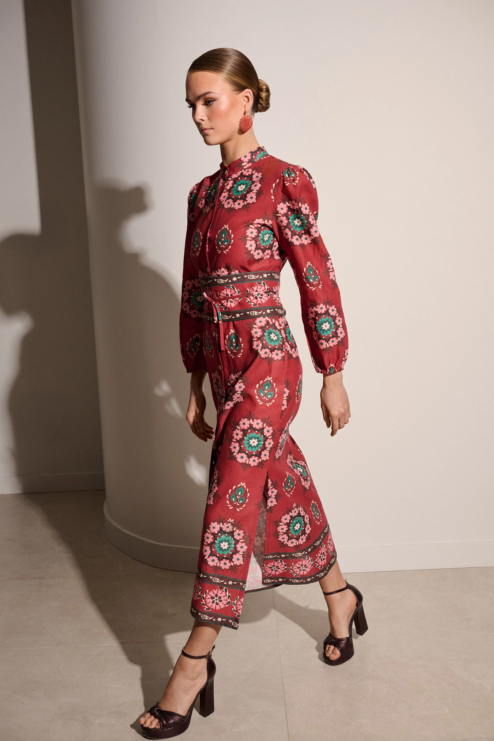 UMBER BELT DRESS - Image 4